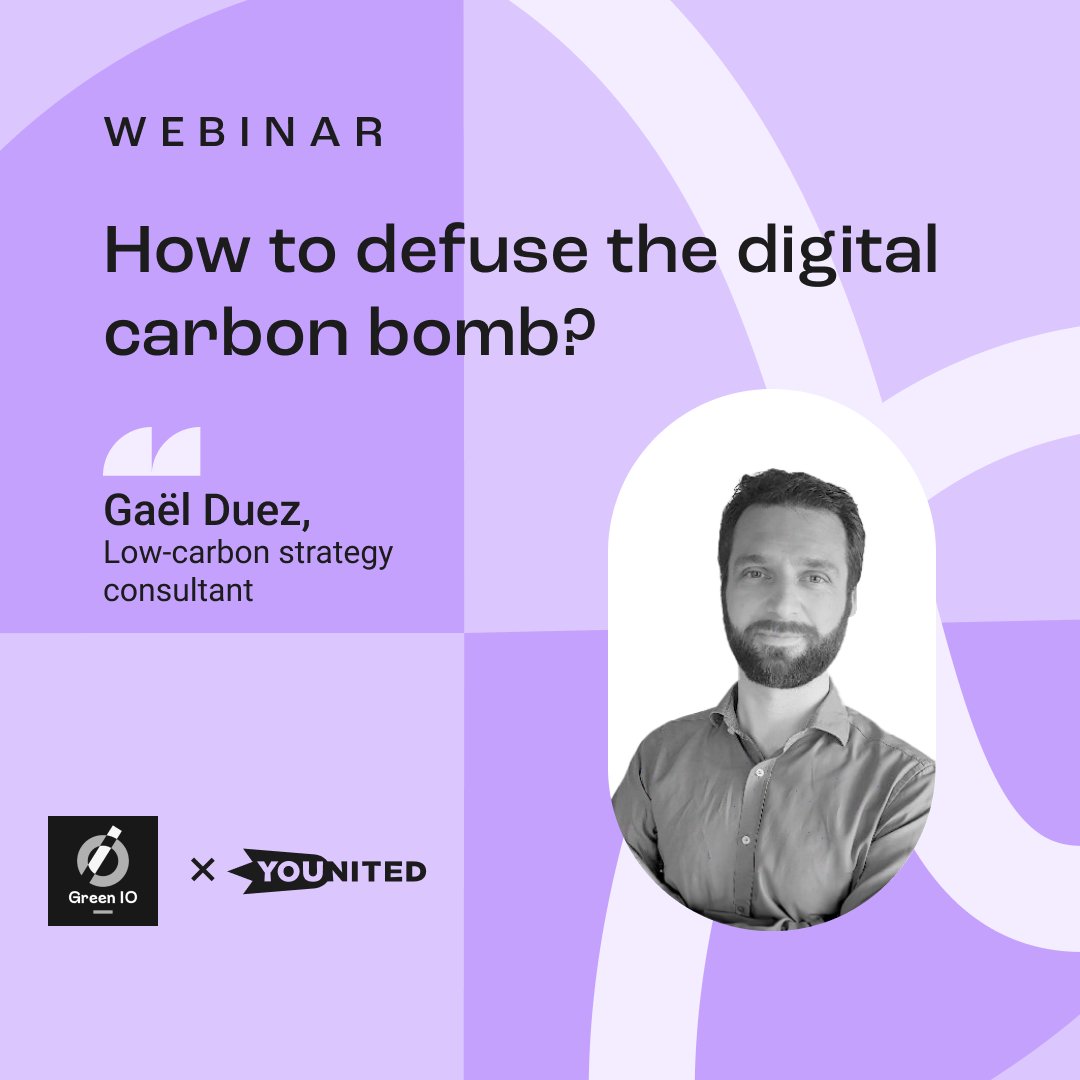 🌿@Younited is leading the way in sustainability. Recently hosted a thought-provoking online conference on "How to defuse the digital carbon bomb" with renowned expert <a href="/gaelduez/">gael.duez</a>. Let's embrace Green IT for a resilient digital future! 💻 #SustainableTech #DigitalSustainability