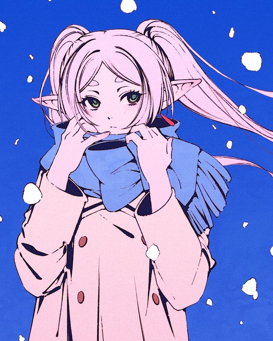 「blue scarf」 illustration images(Popular｜RT&Fav:50)