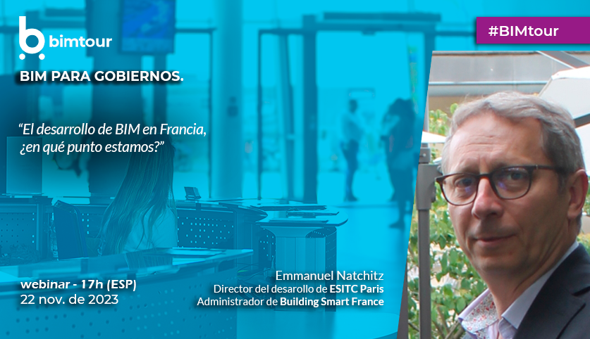 BIMAcademyES's tweet photo. #BIMtour. tendremos Emmanuel Natchitz @esitcparis) en la sesión de #BIM para Gobiernos para hablar en qué punto se encuentra Francia
Confirma asistencia
🗓️ 22/11/23
⏰ 17h
👉 https://t.co/Mrr0OsuzlM
@BIMCommunity, @datalaing, @socialtek_media https://t.co/L5R2VjWVwZ