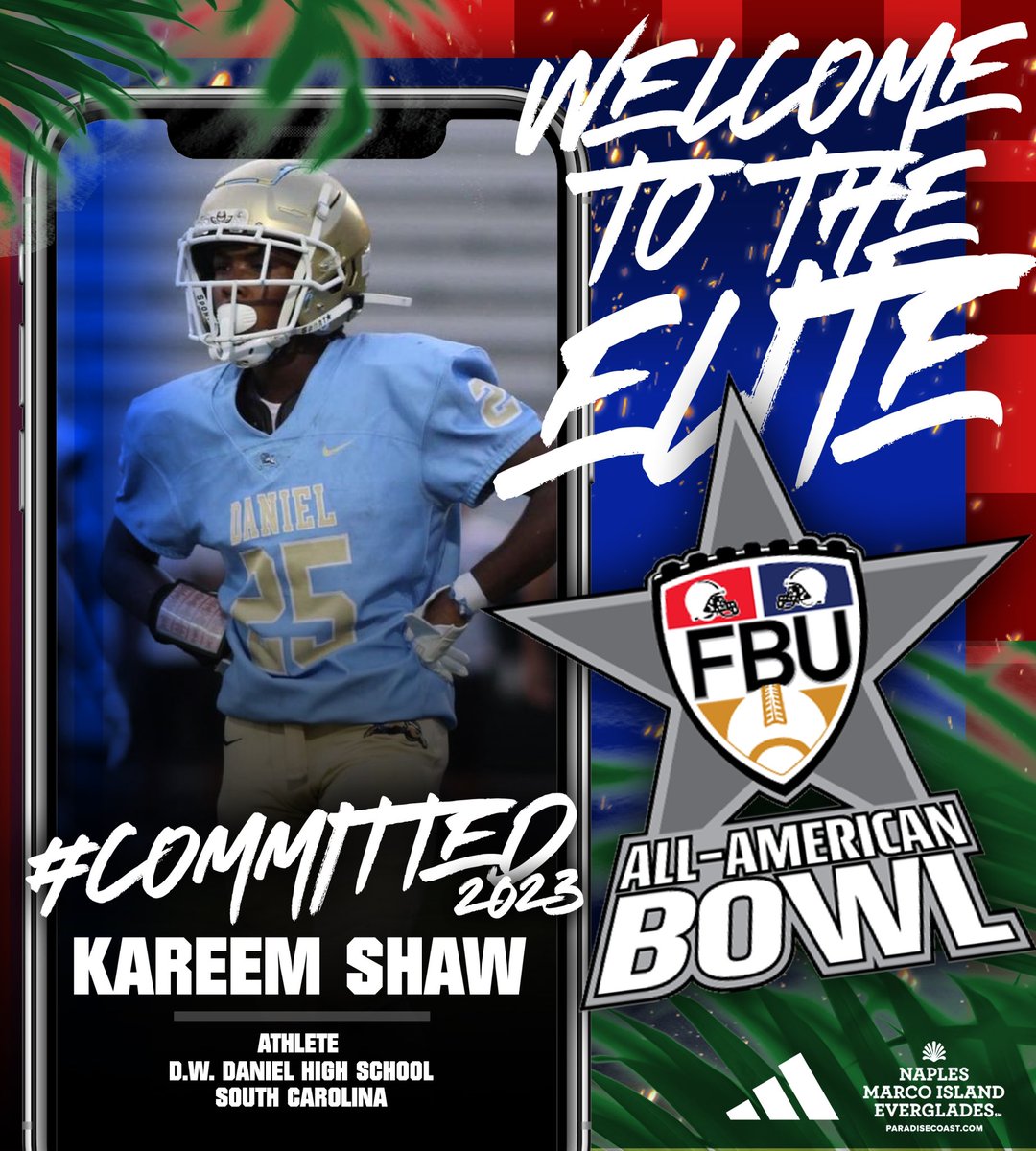 WELCOME TO THE ELITE 🌴 #FBUPathAlum Kareem Shaw punched his ticket to the #FBUAllAmerican Bowl 2023 👀 See you in Naples, FL this December 🔥 #FBU #GetBetterHere.