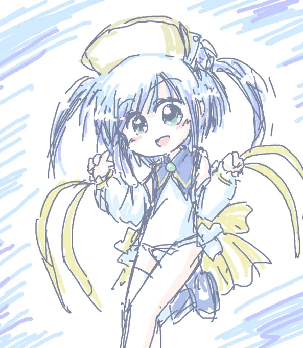 寝る前らくがき滑り込み・・・らくがき過ぎた_:('ཀ`」 ∠):#虹原いんく生誕祭2023 #もえたん20周年 