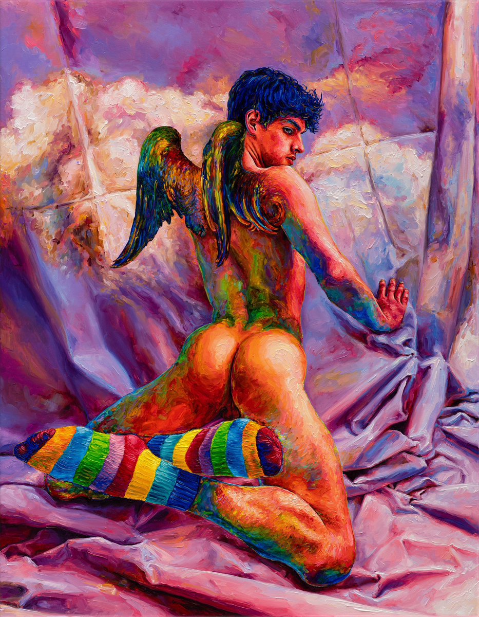 OBalbyshev's tweet photo. Meet my new painting “Amor”💘
Shop link https://t.co/pHiR9my3R2
#queerart #gayartwork #gayculture #gayerotic #gayworld #gayhunk #gayportrait #artgay #beautifulman #hunkgay #maleart #homoerotic #gayart #homoart #malenude #gayamor #malebeauty #malebody #beautifulguy https://t.co/VGnl2Ju1uu