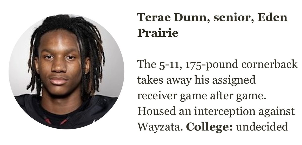 FootballEPHS's tweet photo. Congratulations to @StribSports
All-Metro First Team Defense selections Mo Saine, Dom Heim &amp; Terae Dunn &amp; Second Team selection Dennis Rahouski‼️

#eaglenation https://t.co/QHXvjg7GU9