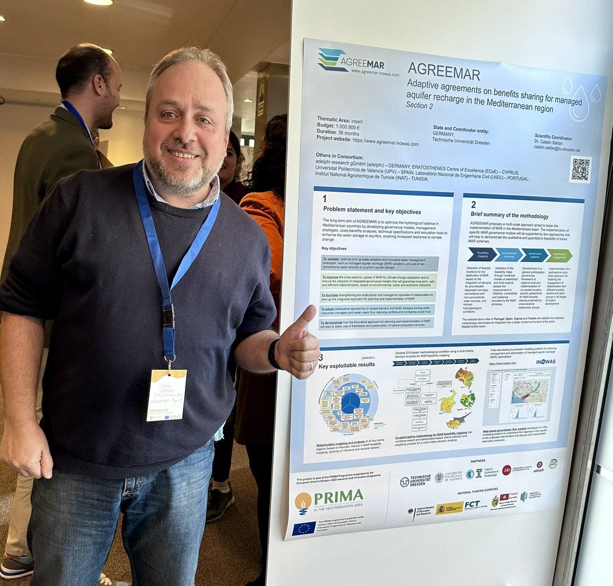 INOWAS Research Group (@inowas) on Twitter photo In the beautiful city Sitges, near Barcelona, representing our project <a href="/agreemarPRIMA/">AGREEMAR Project</a> at the #PRIMAProjectDay. #AGREEMAR proposes solutions for boosting the development and uptake of managed aquifer recharge #MAR in the Mediterranean countries. Thank you <a href="/PrimaProgram/">PRIMA Program Mediterranean Partnership 🇪🇺</a> In the beautiful city Sitges, near Barcelona, representing our project <a href="/agreemarPRIMA/">AGREEMAR Project</a> at the #PRIMAProjectDay. #AGREEMAR proposes solutions for boosting the development and uptake of managed aquifer recharge #MAR in the Mediterranean countries. Thank you <a href="/PrimaProgram/">PRIMA Program Mediterranean Partnership 🇪🇺</a>
