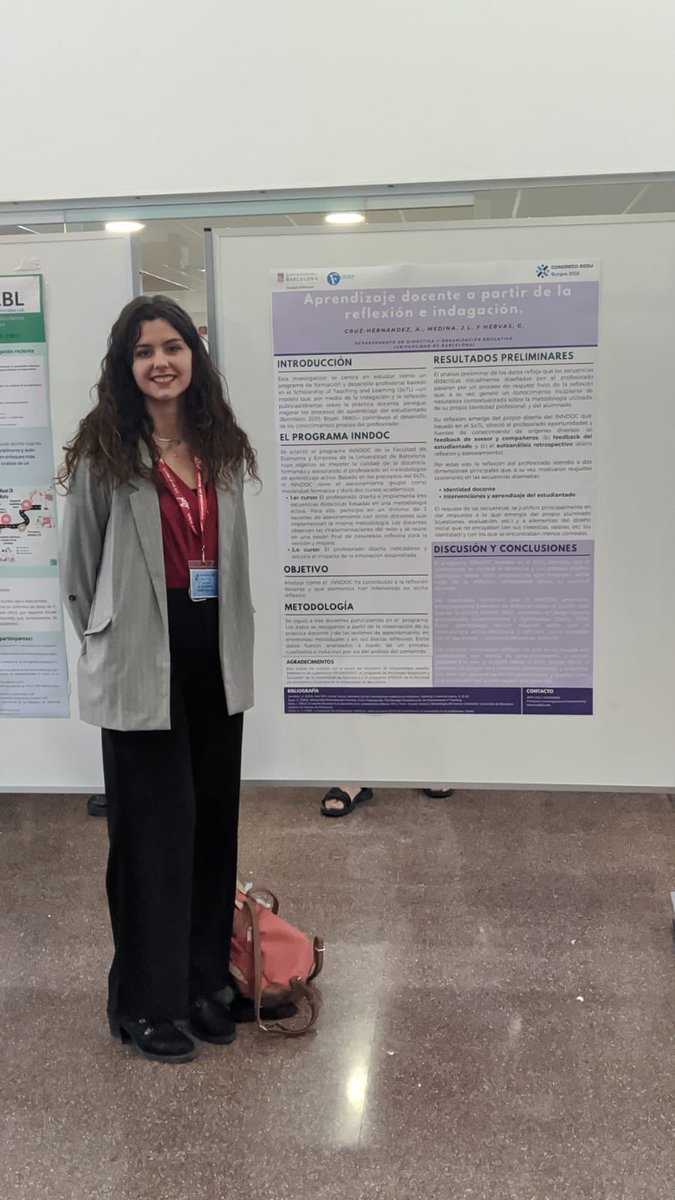 AresCruzHdez's tweet image. Presentant els primers resultats de la meva tesis en el congrés @Red_REDU.
#CongresoREDUBurgos #REDU2023 #InvestigarLaDocencia #SoTL