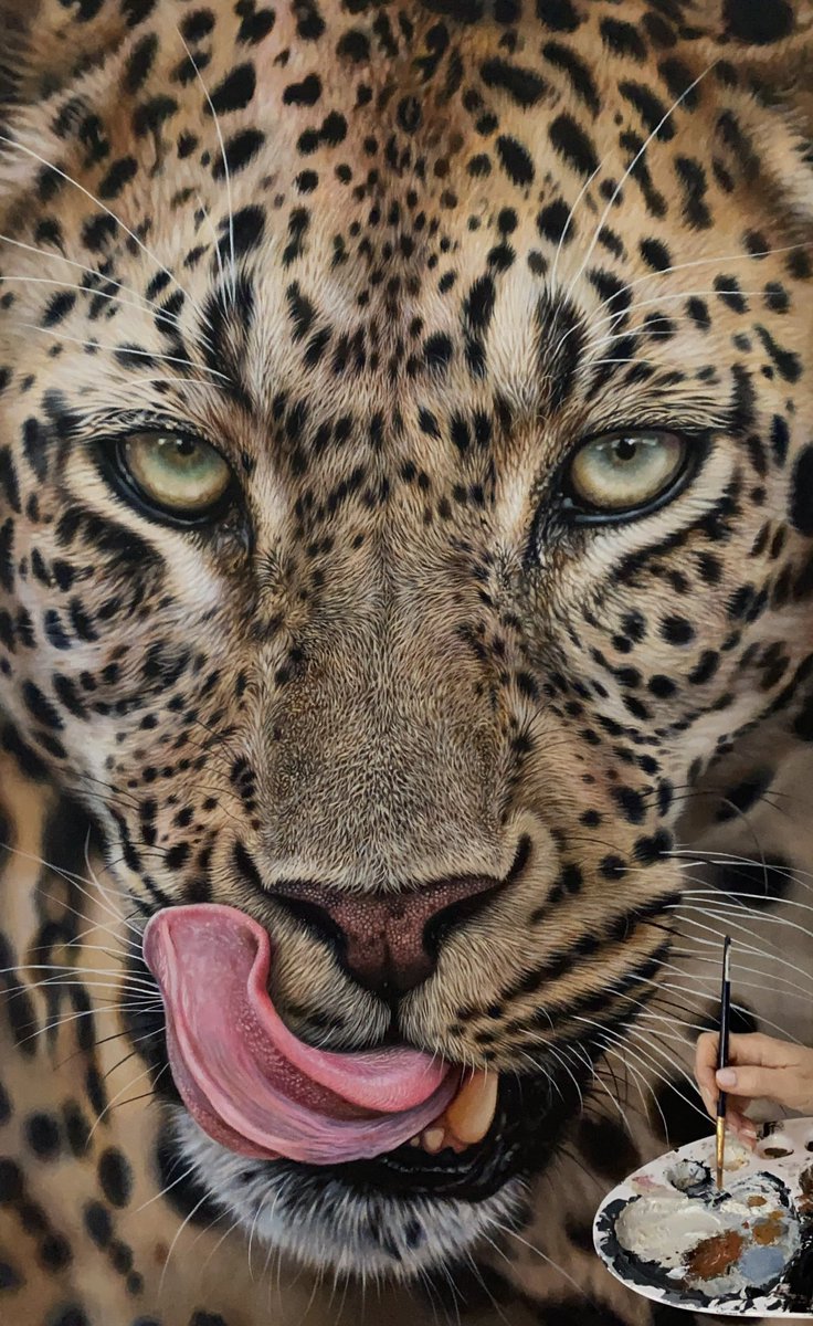 My latest leopard painting, titled ‘The Aftermath’
(Acrylic on canvas) 

julierhodes.com

#leopard #art #painting #wildlifeart #realism #hyperrealisticart #animalartist #artgallery #originalpaintings