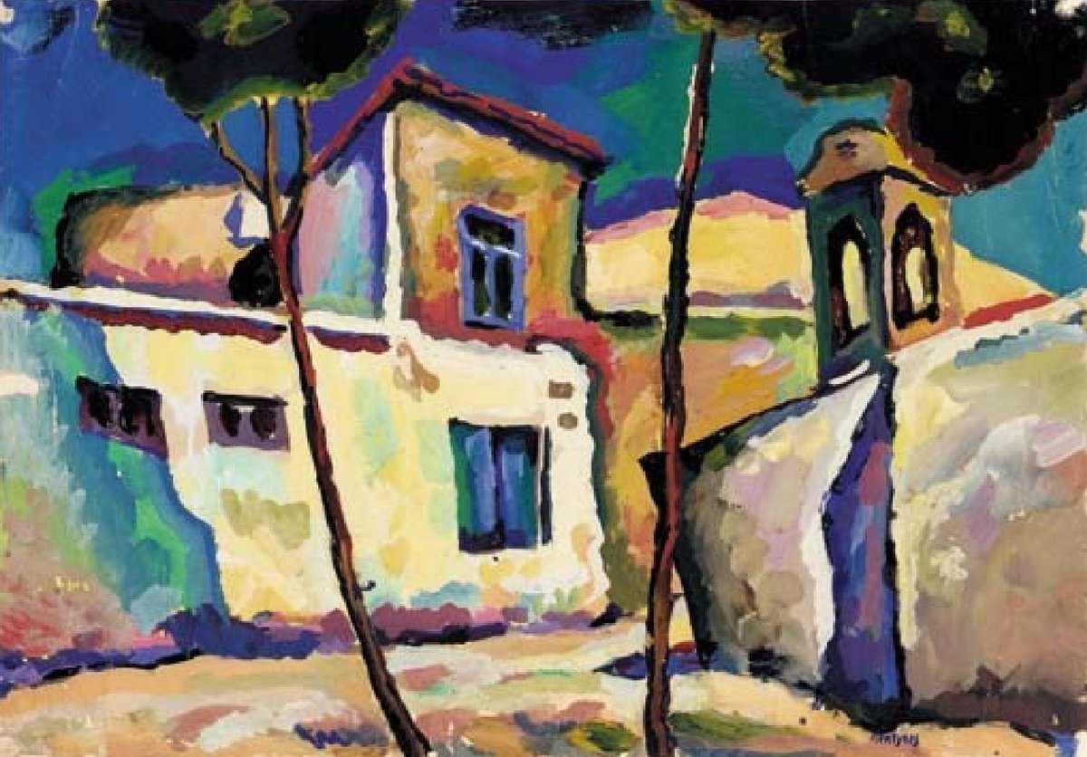 Aristarkh Lentulov (Russian, 1882 – 1943)
Summer - the Trees by the House
gouache on paper, 40 x 57.2cm.
Private collection
#Expressionism #Masterpiece #Painting #Artist #ArtHistory #Artwork #Museum #Art #Kunst #Arte #BeauxArts #FineArt #Landscape #Lentulov #RussianArt