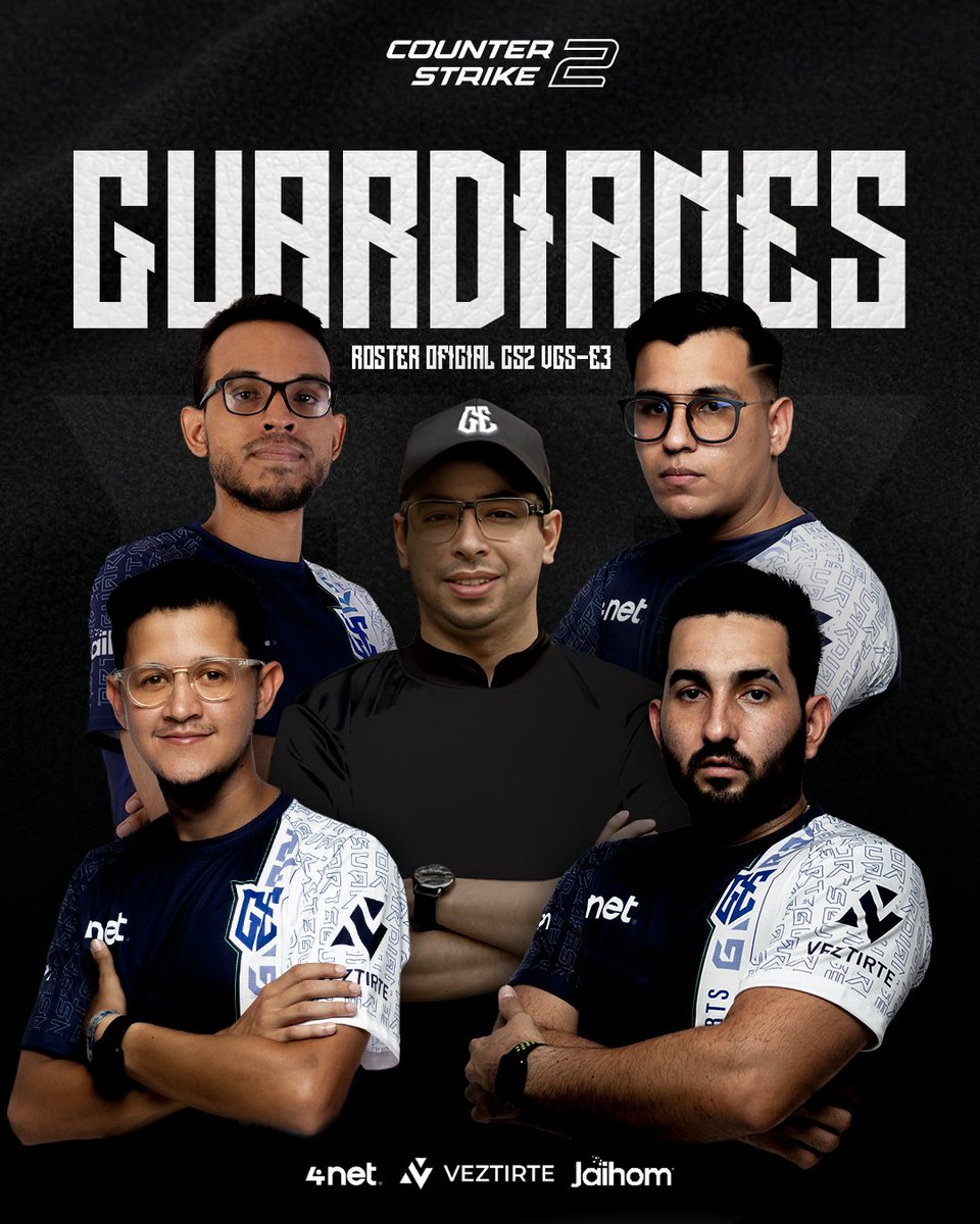 Solo campeones, para los campeones... ¡Ellos son los Guardianes que nos representarán en la Venezuela Game Show en la disciplina de CS2! 🔫🔫🔫 <a href="/VeGameShow/">Venezuela Game Show</a> 

Si reconoces estas caras, es porque sabes cómo se juega el buen CS. La escuadra que ha dominado la escena en Venezuela,