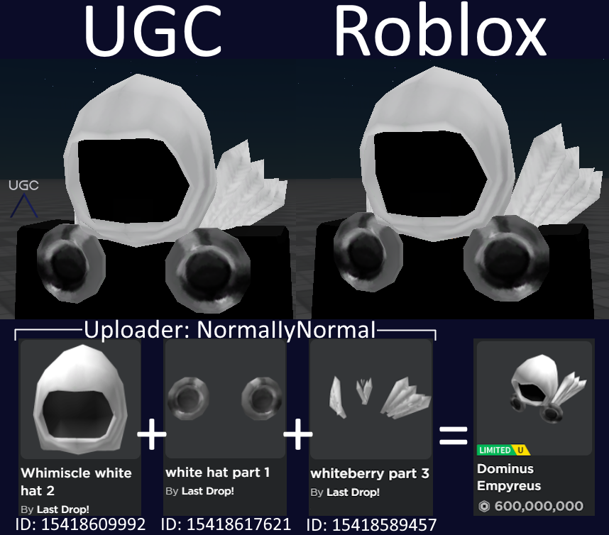 Peak” UGC on X: UGC creator DadPhyx uploaded a 1:1 copy of the limited  Dominus Infernus using the 2.0 dominus mesh. #Roblox #RobloxUGC   / X