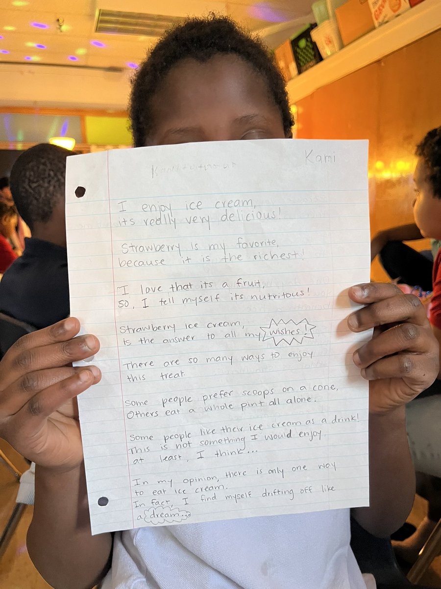 A newcomer student shared a very special poem written in Kinyarwanda and translated into English with the help of <a href="/JCPSKY/">JCPS</a> translation services at our 4th graders’ Performance Task celebration today. 💚🧡💛 #JCPSESL