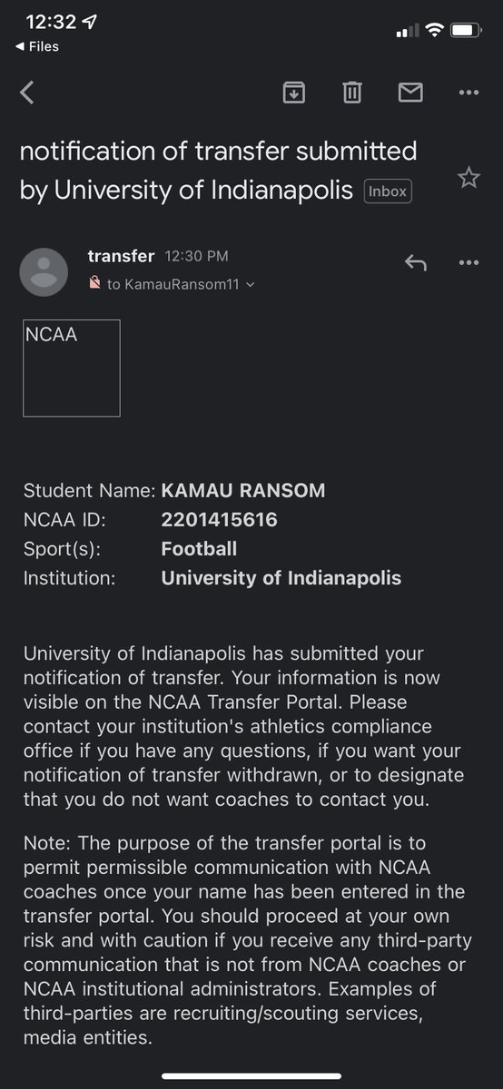 KamauRansom's tweet photo. I’ve officially entered the transfer portal as a true sophomore ! https://t.co/agi4rJZtyb