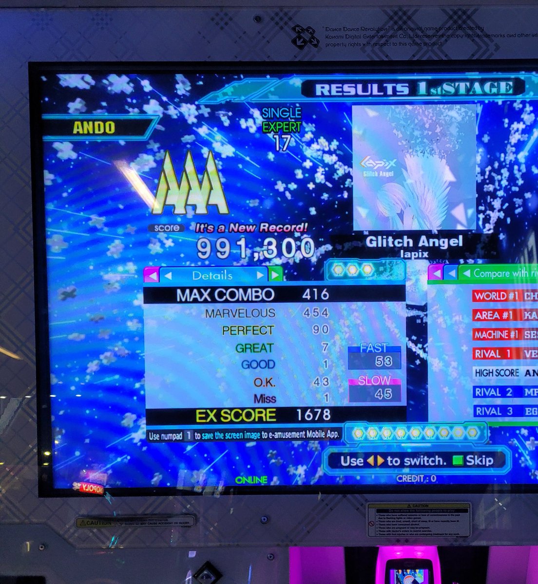 ando_ddr's tweet image. 17 AAAs #3-4 let's goo! Digitalizer was a one-shot from 976k 🤩
Also slowly creeping up to 1400SA 👀