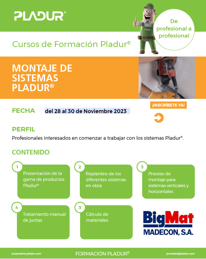 ignacioarroyo's tweet photo. Próximo curso de Formación @pladur_ES  en @Bigmat Madecon (Ávila) . Del 28 al 30 de Noviembre 2023
#profesionalidad https://t.co/UhkSW0zVcR