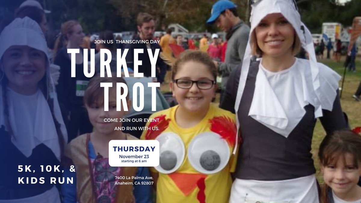 ReeveIrvine's tweet photo. Annual Turkey Trot on Thanksgiving Day. More info here: https://t.co/9lWbOyZkS6 https://t.co/mGKgwXygAQ