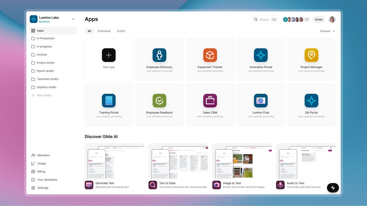 Refreshed dashboard with folders coming (very) soon 📂
