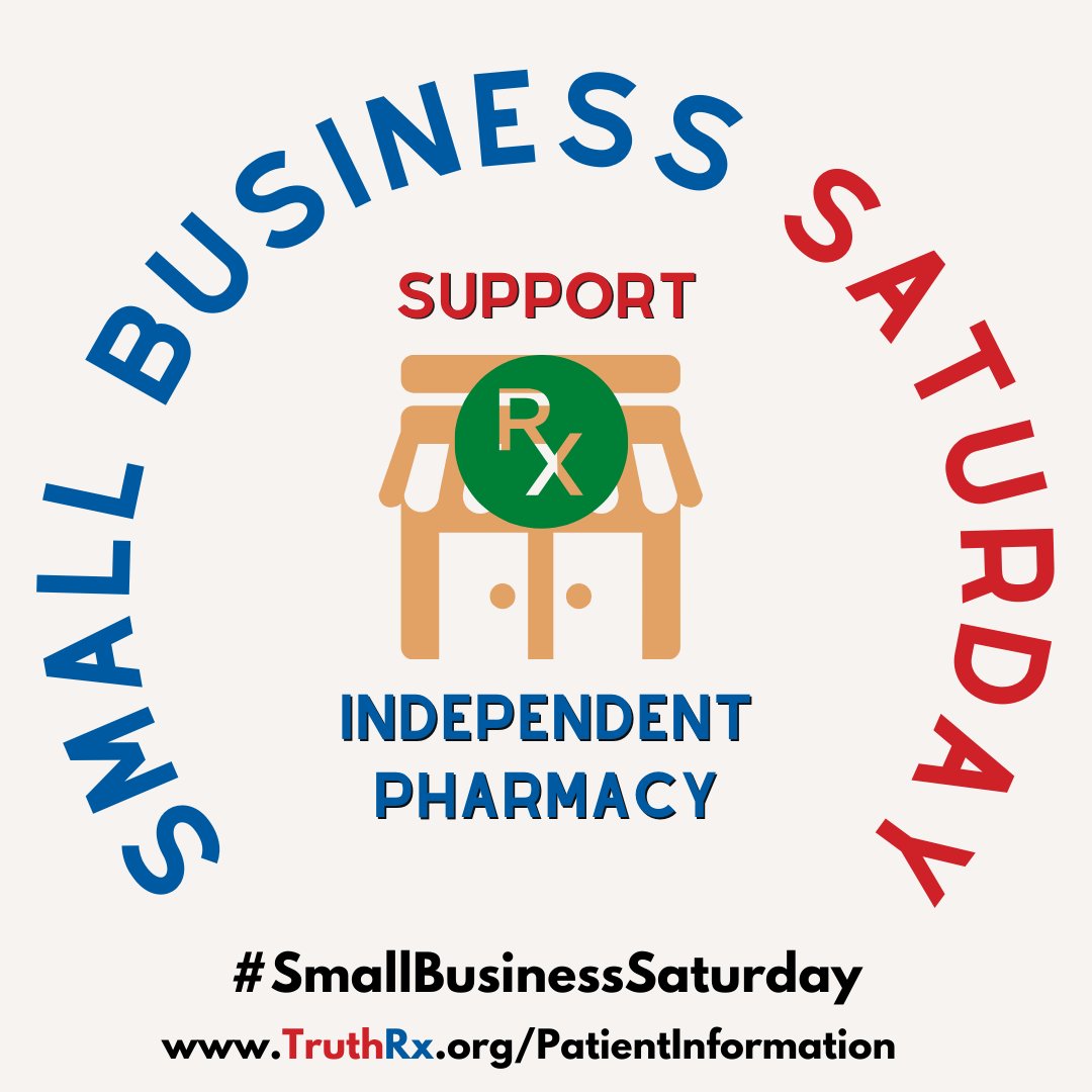 Independent pharmacies are some of our nation's most important #healthcare small businesses! #SmallBusinessSaturday #shopsmall