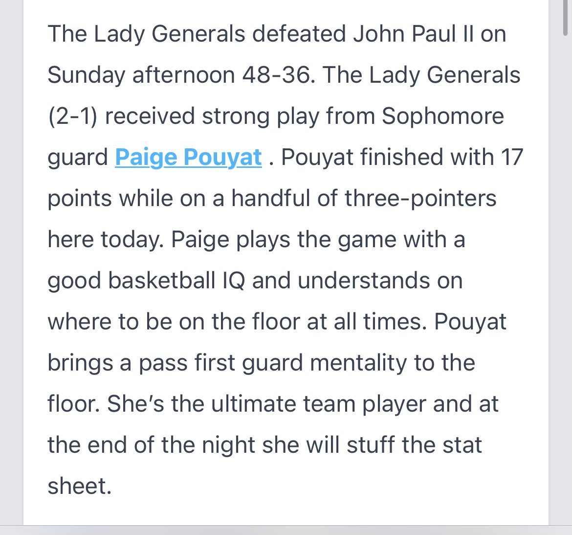 Thx <a href="/PGH_SCarolina/">Prep Girls Hoops South Carolina</a> for the write up! Had our first preseason tournament finished 3rd overall. Led team in scoring 2 out of the 3 games. Some unexpected big changes coming, excited for the future, details to come. <a href="/CoachSchollNCSA/">Nicole Scholl</a>  <a href="/JrAllStarBB/">Jr. All-Star Girls Basketball</a>  <a href="/InsiderExposure/">InsiderExposure</a> <a href="/BlueStarMedia1/">BlueStar Media</a>