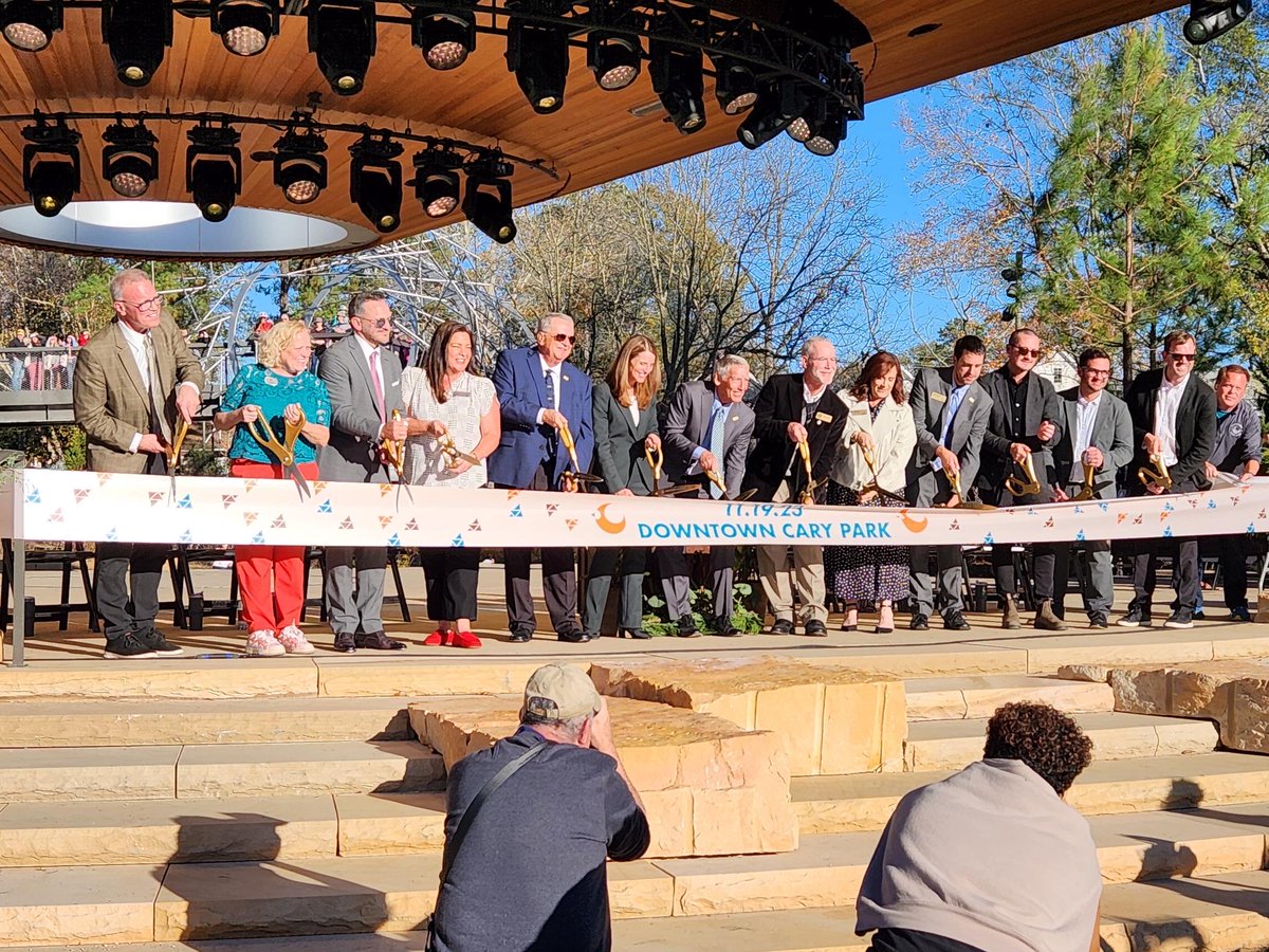 An honor to join the Cary Downtown Park groundbreaking! Witnessing the start of something special for our community feels truly personal. Excited for the memories, laughter, and joy this park will bring. Let's grow together, Cary! #ncpol