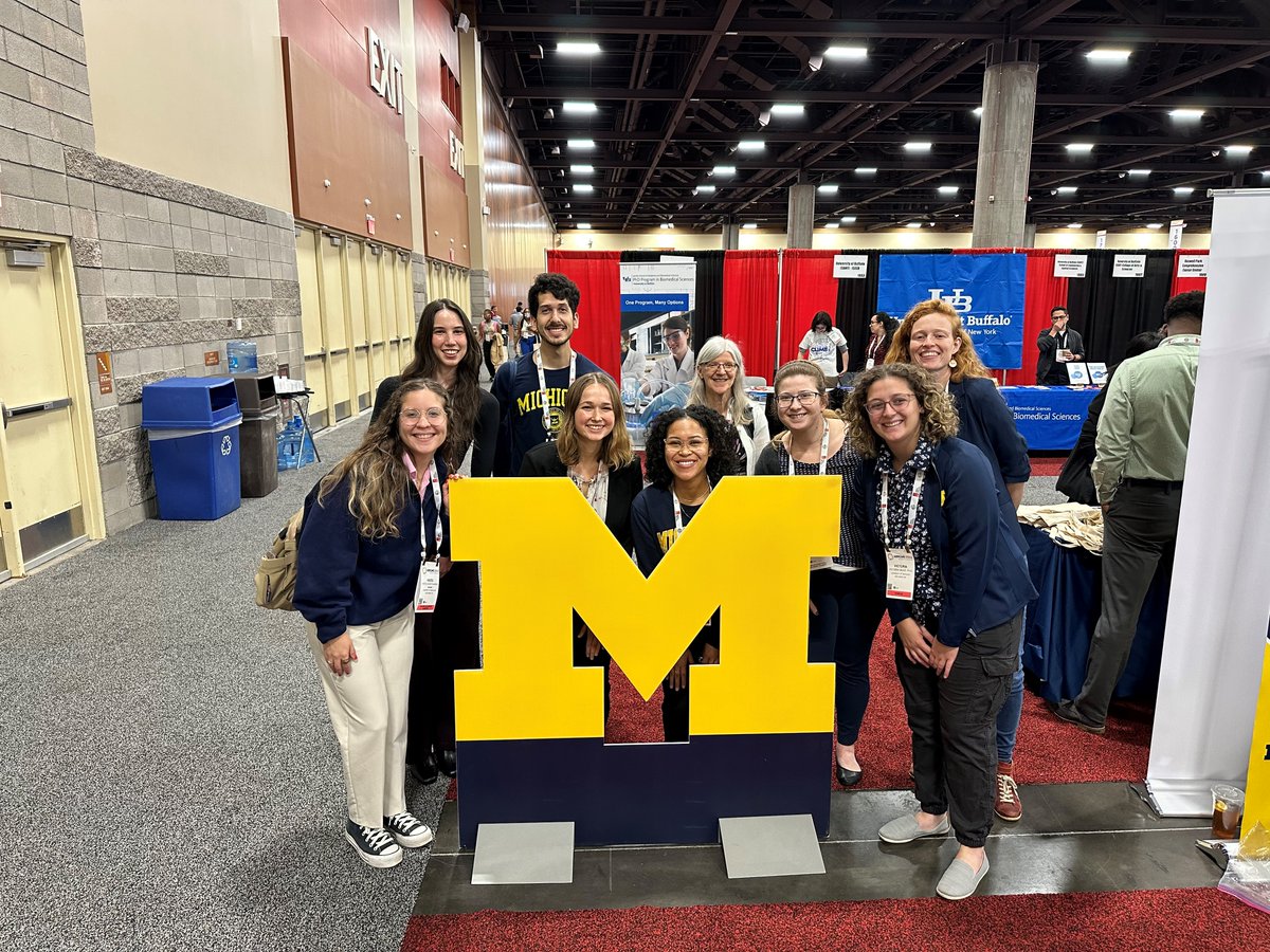 UMichMedSchool's tweet photo. One of the best things about @ABRCMS is the people! Thank you to everyone, new and familiar, who stopped to chat with the @UMich Medical School team. And thanks to @ASMicrobiology for putting on such an extraordinary event. See you next year! #ABRCMS2023 #GoBlueResearch https://t.co/CDyhOEFo1b