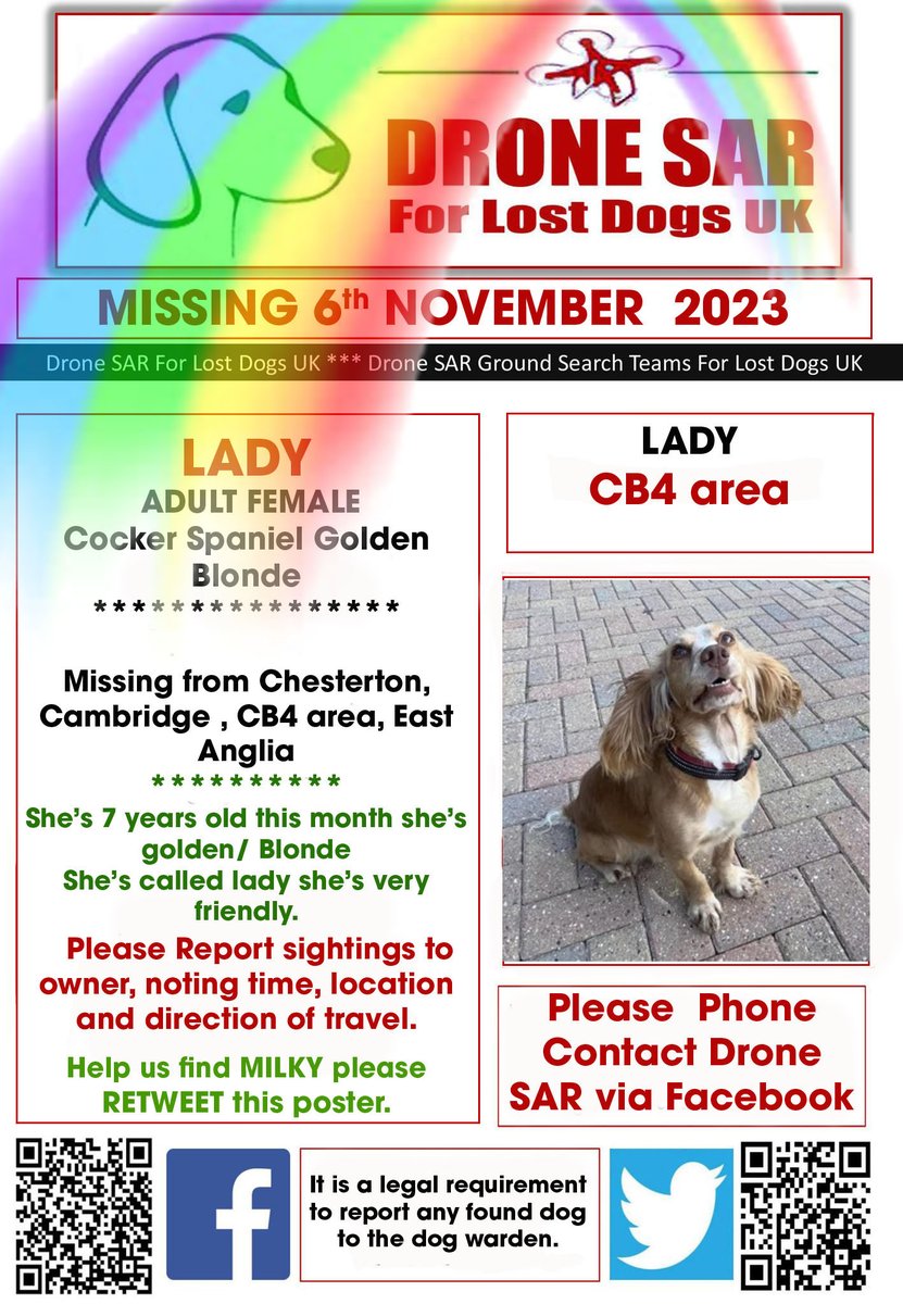 sar_dogs's tweet photo. #RIPLADY Sadly LADY didn't make it back home, our hearts and thoughts go out to her family at this sad time 😢 #RIP #RainbowBridge #DroneSAR https://t.co/8hx35SgWHR