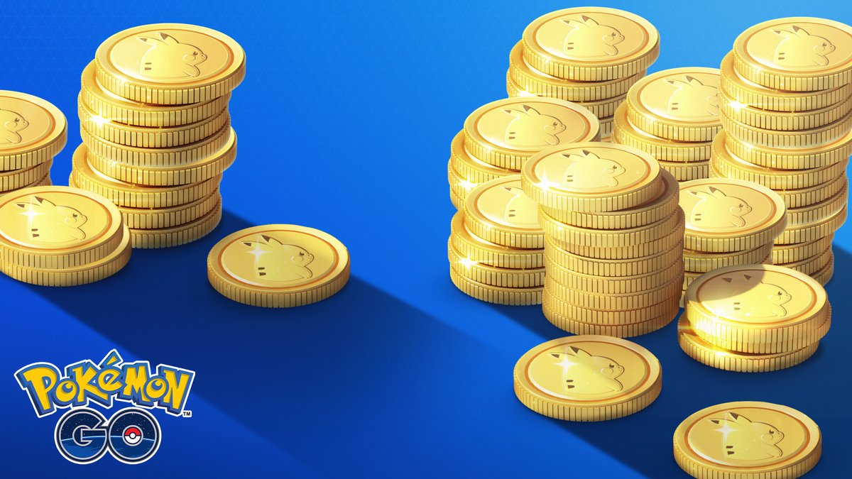 PokemonGoApp's tweet photo. It’s raining PokéCoins! 
Earn 2× bonus web store PokéCoins on select Pokémon GO Web Store purchases! You can get yours before the sale ends on November 27 at 11:59 p.m. PST.

https://t.co/w4Xe6Oandm https://t.co/u573akYypy