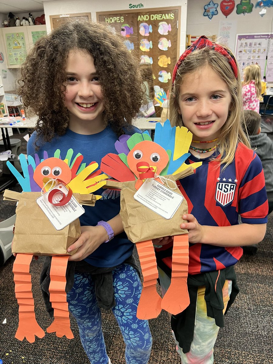 TodaroClass's tweet photo. Turkeys and pumpkin pies! Happy Thanksgiving from our 3rd grade crew! #ctogether https://t.co/07lPkKCQh4