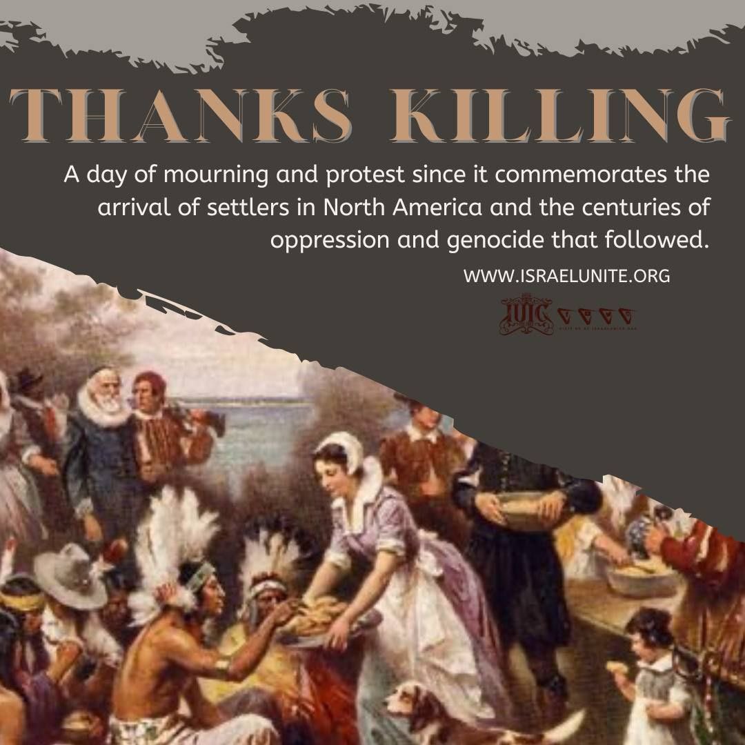 IUICARKANSAS's tweet photo. Thankskilling 🗡️ I mean "giving" is honoring genocide and oppression ⛓️👨🏾‍🌾🩸. Learn about America's first official holiday with the Hebrews Journal 🗞️.

#HebrewsJournal #IUICTV #IUIC #12TribesWorldWide #Murder #Land #AmericanIndians #Holidays #FirstHoliday #Learn #Christianity https://t.co/1A1TgS3qlf
