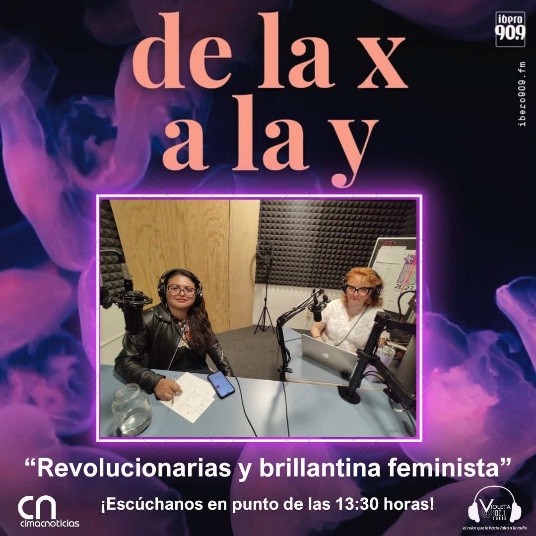 💜Hablemos sobre feminismo en compañía de nuestras expertas🤓

No te pierdas la nueva emisión de “De la X a la Y” ✨
A través de <a href="/Ibero909FM/">Ibero 90.9 FM</a> 🎙