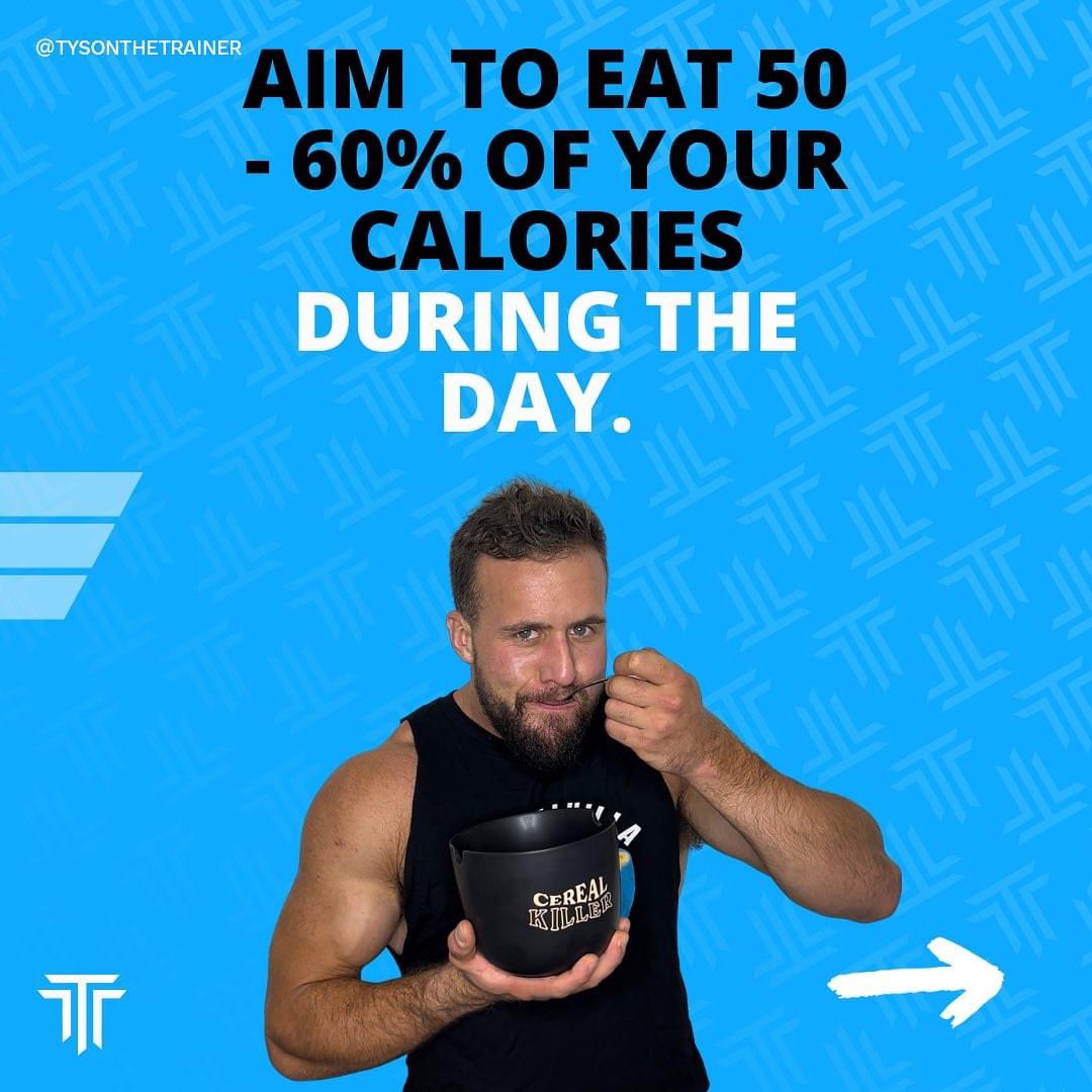 tysonthetrainer's tweet photo. If you struggle with over eating at night, it could be because you’re making this mistake…

#food #dietingtips #nutritiontips #nutritionist #foodie https://t.co/oDkYqbfMji