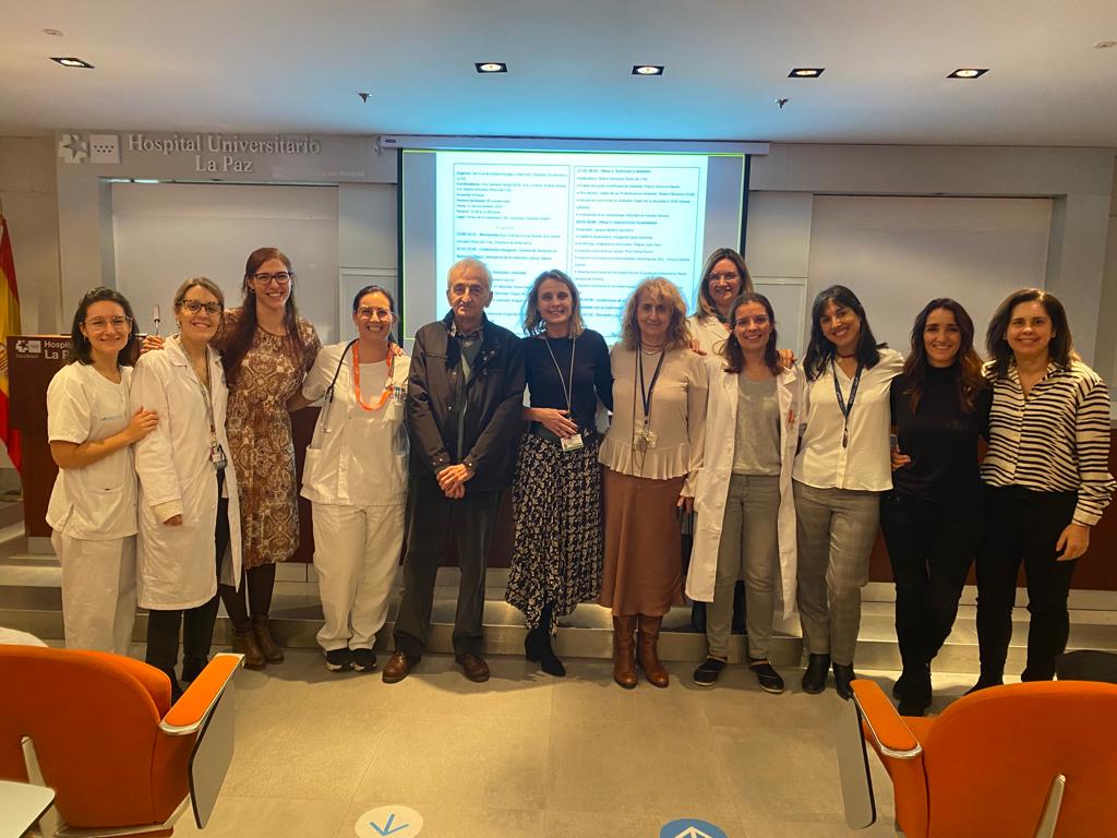 Gracias a todos l@s ponentes y participantes! Todo un éxito 👏👌
Esperamos tener muchas ediciones las Jornadas de nutricion y metabolismo HULP!🍎
<a href="/noemigpvillar/">Noemí, MD PhD.</a> 
<a href="/SamaraPalmaMil1/">Samara Palma Milla</a> 
<a href="/elenagps91/">Elena García Pérez de Sevilla</a> 
<a href="/ArturoLisbona/">Arturo Lisbona</a> 
<a href="/Ruth_Gaspar_/">Ruth</a> 
<a href="/montxi72/">Montse</a> 
<a href="/m/">M</a>