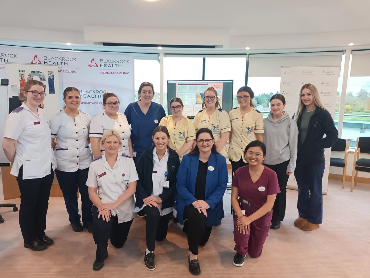 The future of nursing is bright 🌞 .We  are delighted to have nursing students from DCU, DKIT & TUS on placememt with us this week @HealthBlackrock Hermitage Clinic.
#studentnurses