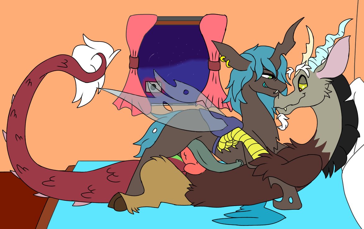 So it would seem the sneaky cameraman is still at it though this time they almost got caught. Seems they didn't know there was a mirror in the room when I was snuggled up with discord. But also that little threesome was marvelous~ 
Even more thanks to <a href="/Bluedust20/">fantasma (18+)</a> and more to cum~