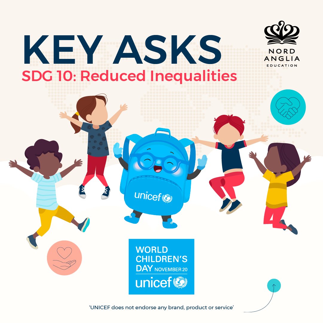 CountryDayCR's tweet image. Here are the nine asks UNICEF has for governments across the world to achieve SDG 10. #NAEUnicef #NAEWorldChildrensDay #NAETheAmericas
