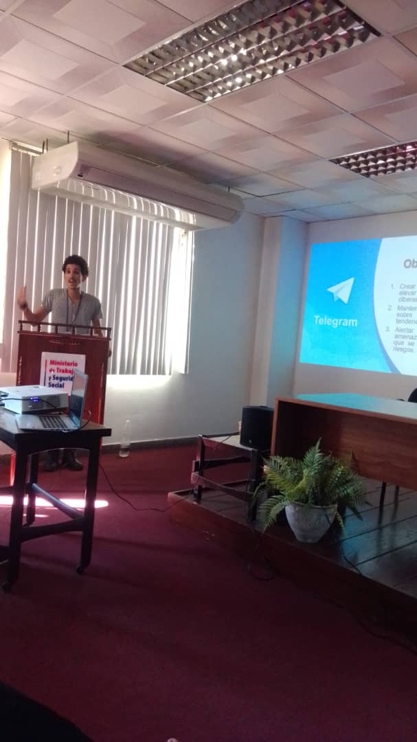 jsecAGR1's tweet photo. Se realiza en el @MTSS_CUBA  el lanzamiento del nuevo canal de Telegram, para intercambiar sobre #CiberseguridadParaTodos https://t.co/VZxZif1B73
