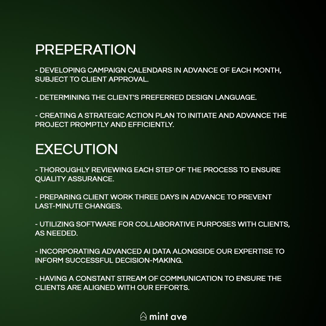 mintaveinc's tweet photo. How We Ensure Client Success, No MATTER The Size https://t.co/vM8xlxgcOV