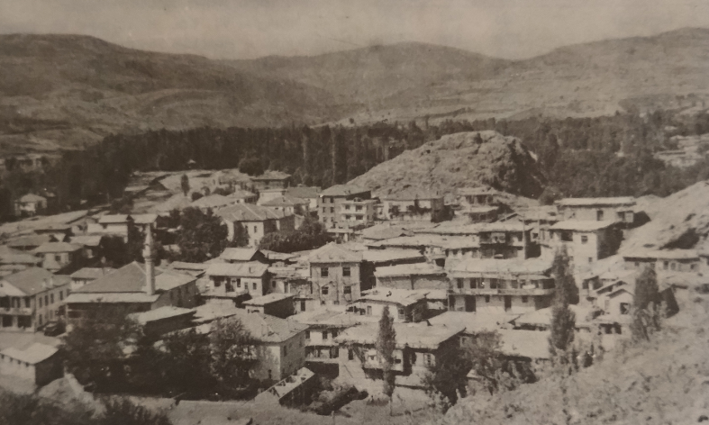 Konya Bozkır ilçesinden bir görünüm, yaklaşık 50 yıl öncesi.