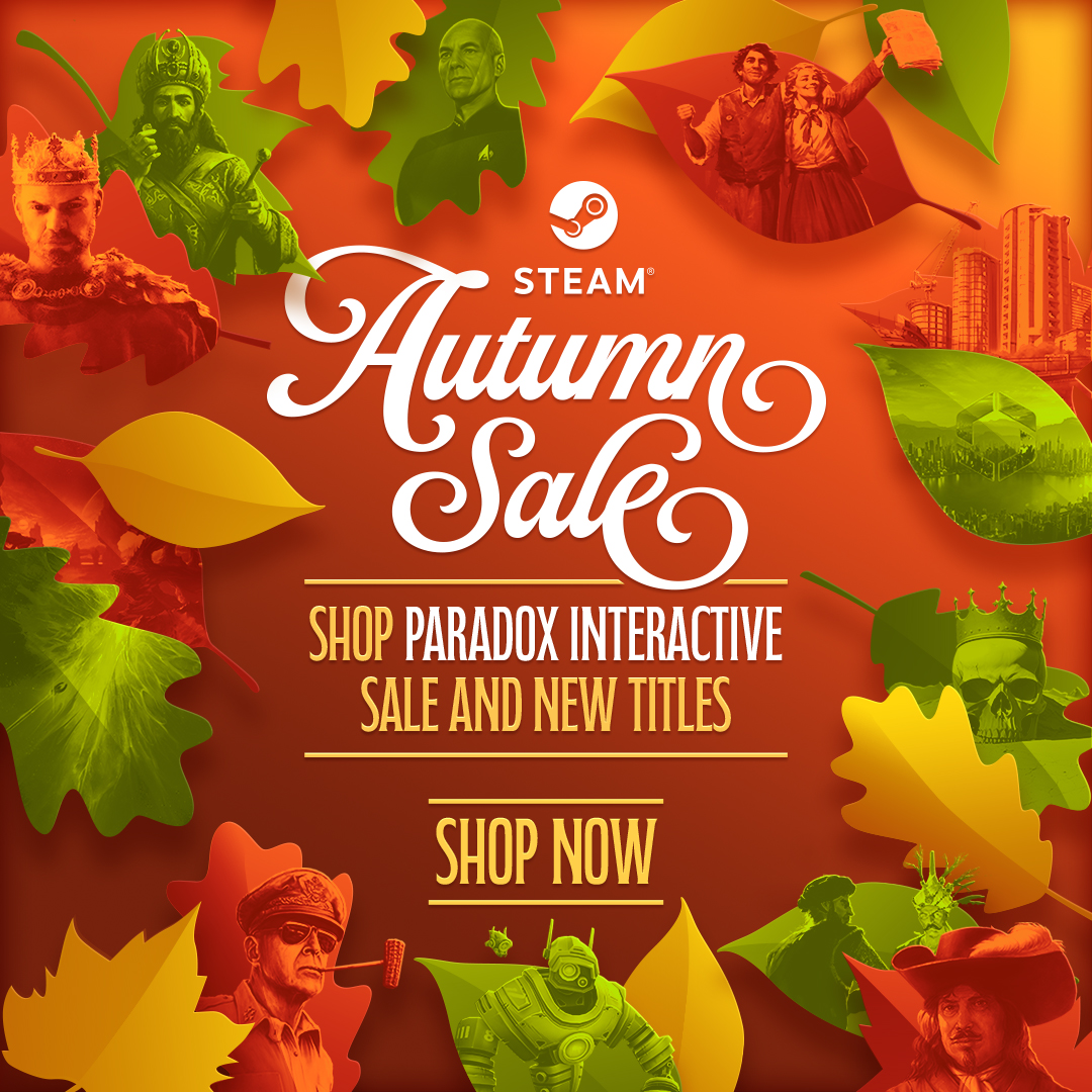 Pssst. Want some games? store.steampowered.com/sale/pdx_autum… The Steam Autumn Sale is now live, and a ton of our games and DLCs are on a discount!