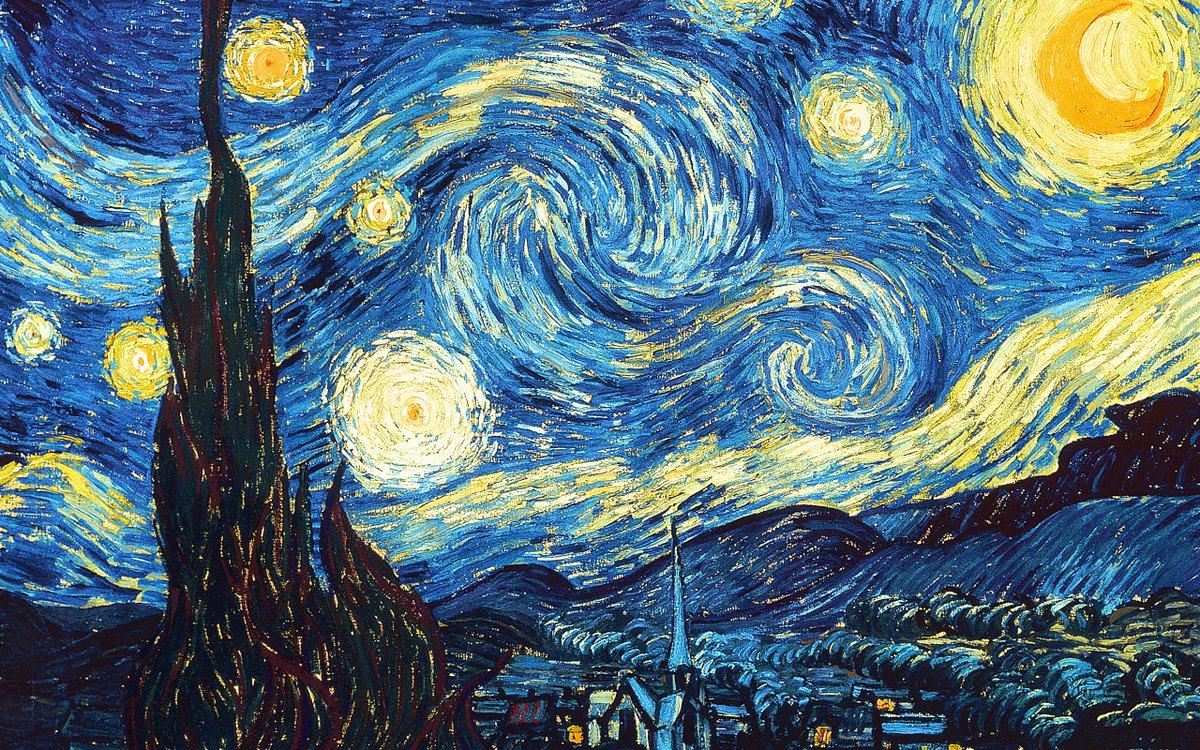 Vincent van Gogh'un hayran olduğu bir resimdir. Nitekim 'Yıldızlı Gece'de Hokusai'nin dalgası görülür.