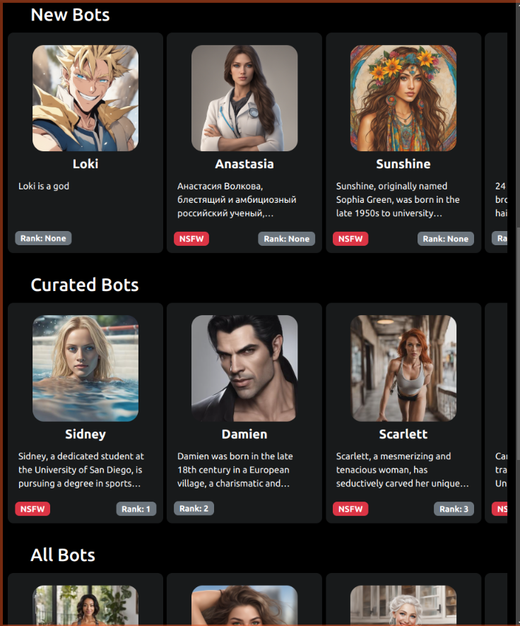 BotClub_1's tweet photo. Checkout the new https://t.co/jGRgPxaVgc website with more Bots and better interaction.
#aichat #botclub #characterai https://t.co/0MJRb3mPYC