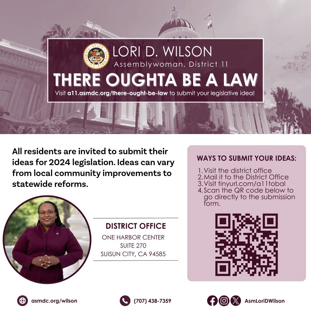 Your voice matters, and we want to hear your legislative ideas! Submit your legislative ideas and participate in the change you want to see. Together, we can make a difference! Submit your ideas here: tinyurl.com/a11tobal