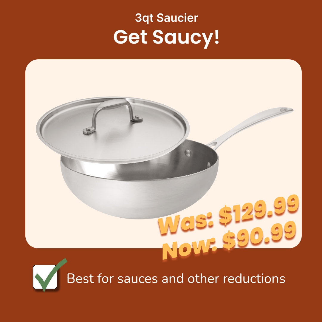 akcookware's tweet image. Ready to spice up your kitchen without burning through your savings? Swipe right to reveal American Kitchen&apos;s sizzling 30% off sale prices on top-notch cookware! 🔥🍳 Don&apos;t miss the chance to upgrade for less. Swipe and shop now! 🛒💨 #CookwareUpgrade #AmericanKitchen