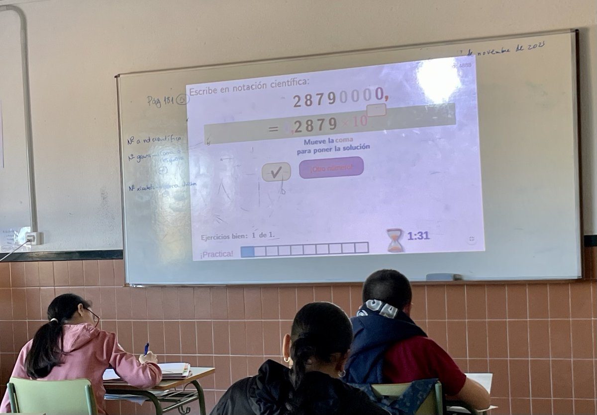 AuroraMarco6's tweet photo. Para acabar el tema de la Actividad Científica en #FQ #2ESO hemos utilizado actividades del REA Notación Científica https://t.co/mE5iZB0AL1 de @JavierCayetan19. Los alumnos han trabajado individualmente en el aula virtual y repasando en pizarra en gran grupo. #programaCREA https://t.co/771EaQsZf5