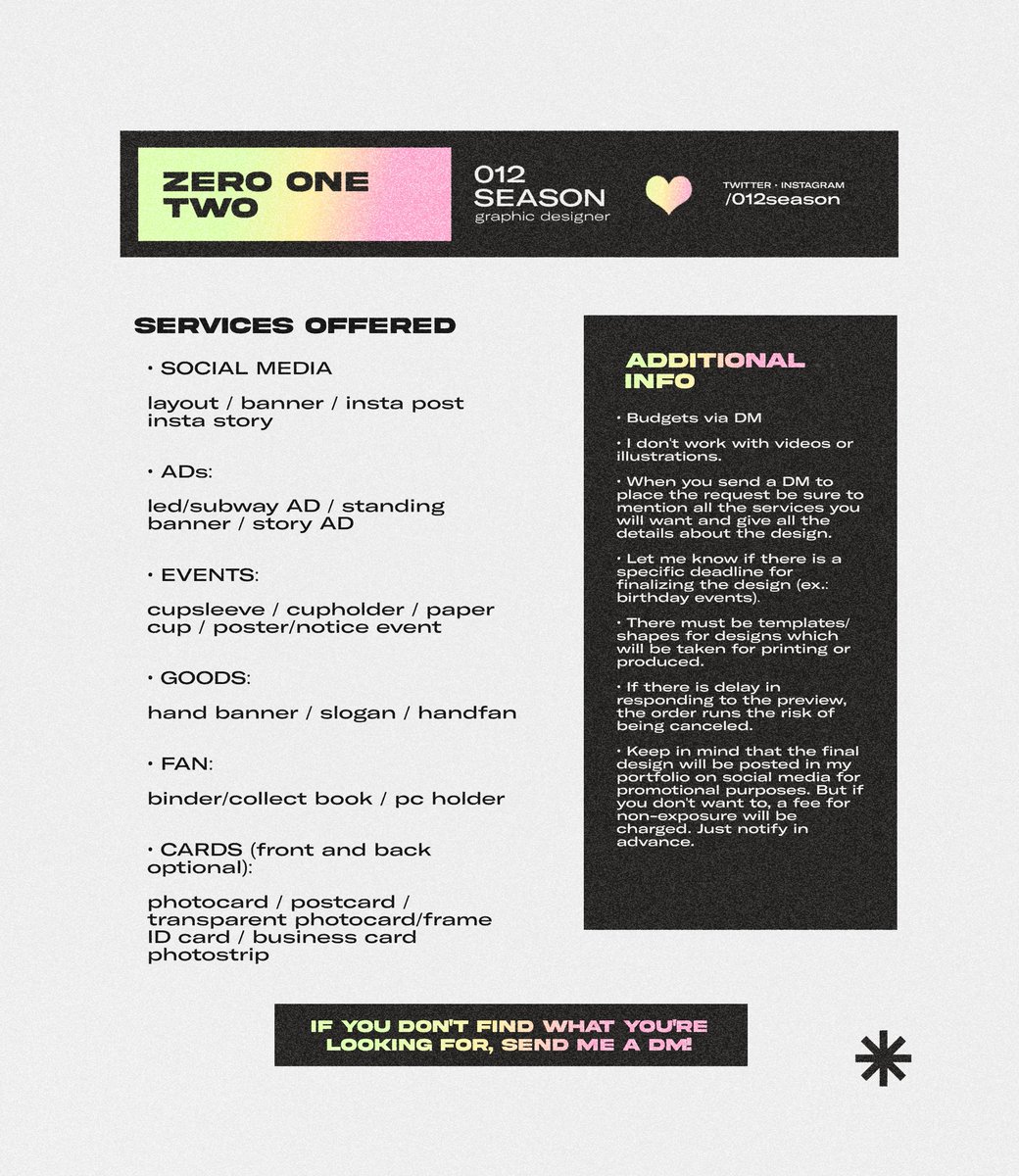 012 | open for works ★ tweet media