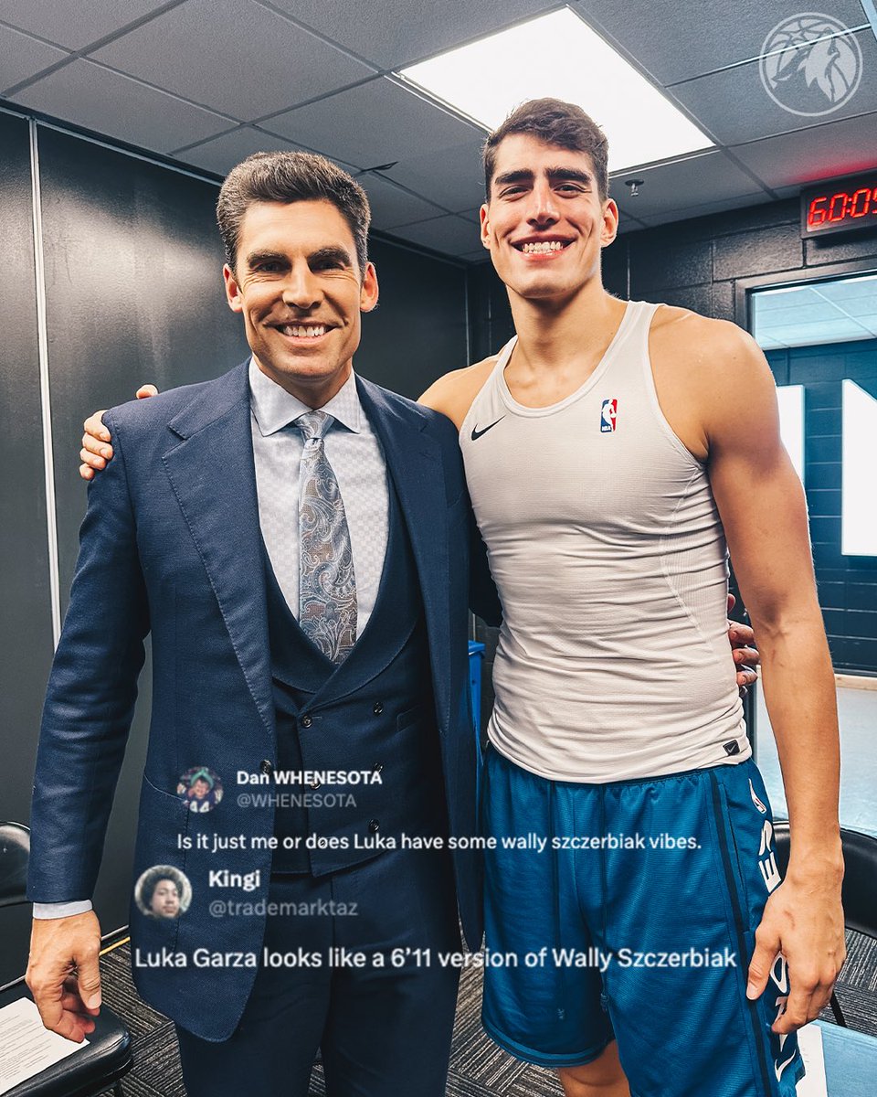 Timberwolves's tweet photo. y’all see the resemblance? 😂 https://t.co/6Wu0vaFPLp
