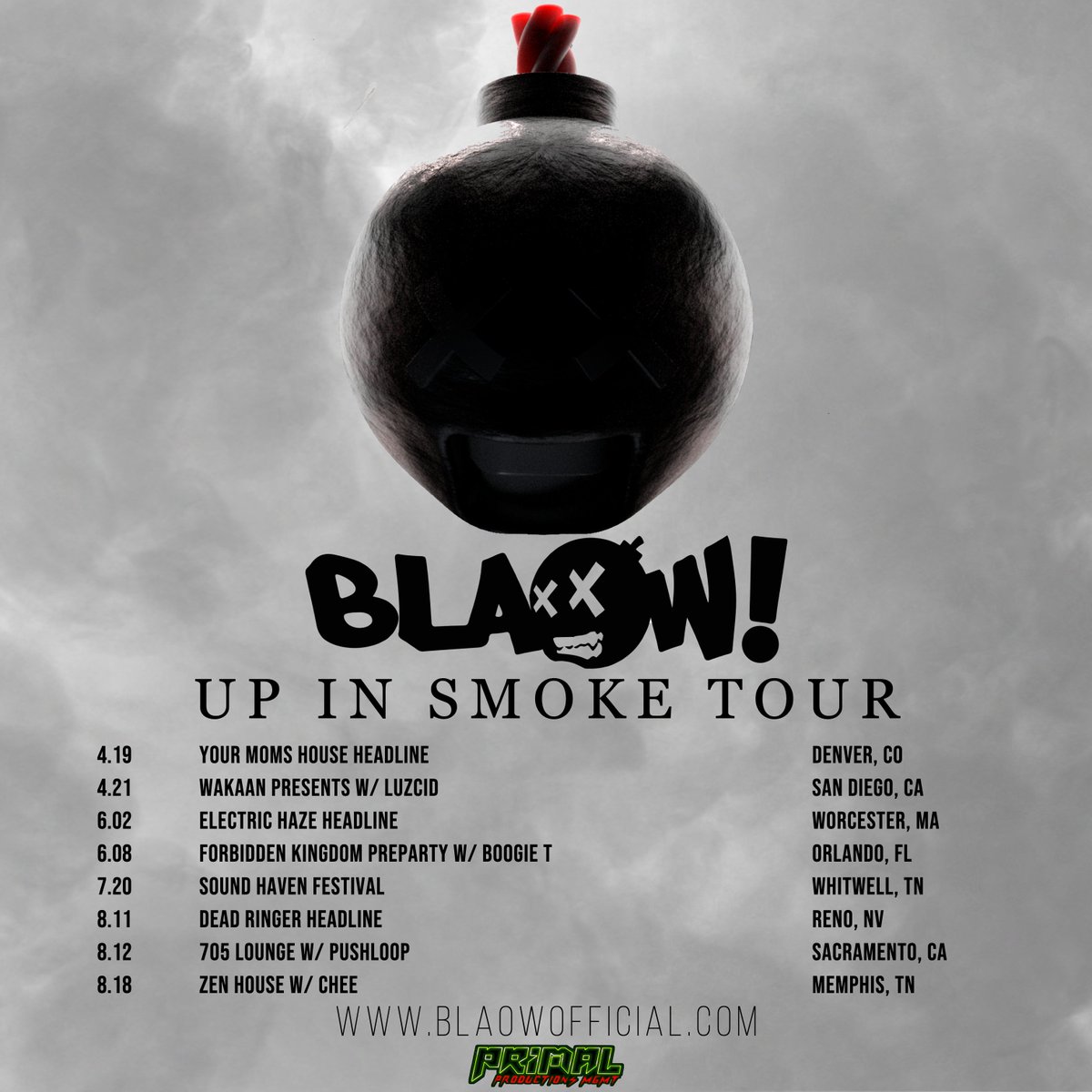 BIG LOVE TO ANYONE THAT BOOKED ME AND MADE THE UP IN SMOKE TOUR HAPPEN THIS YEAR 💨

In honor.. i'll be having a Merch Drop come next week

#moarsmoak