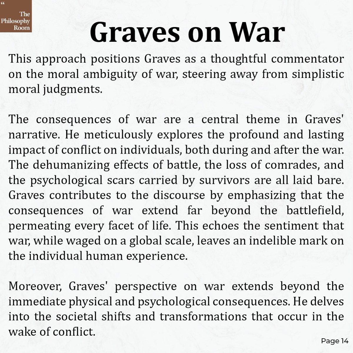 BardReview's tweet photo. Robert Graves on War https://t.co/JbAY2oDT2X