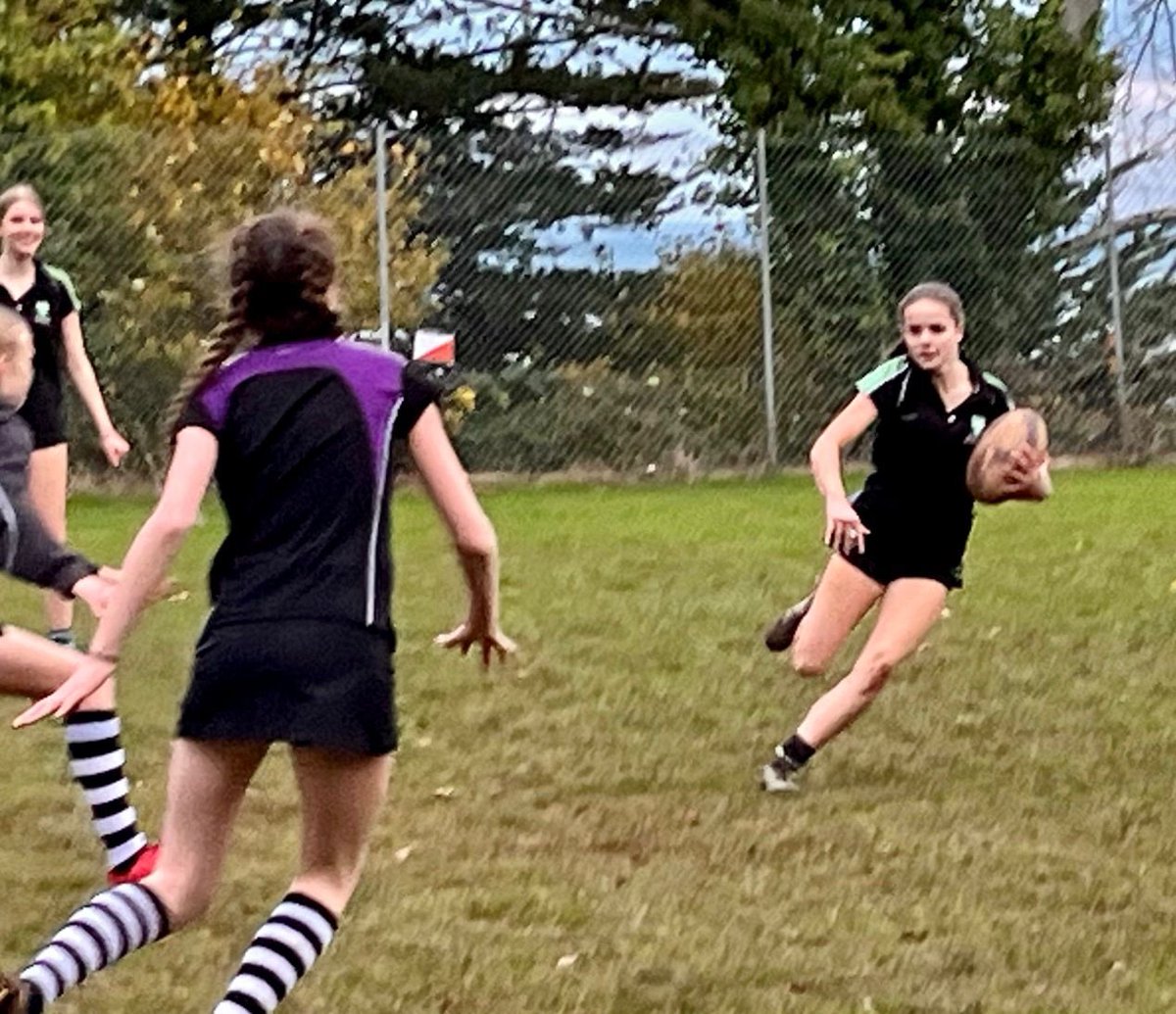 A great afternoon of rugby from the U14/15 girls who put in a professional performance against Trinity. Wall to wall wins, some great tries, muddy knees, and well played to Keira as player of the match! #girlsrugby <a href="/CommunityChiefs/">Community Chiefs</a>