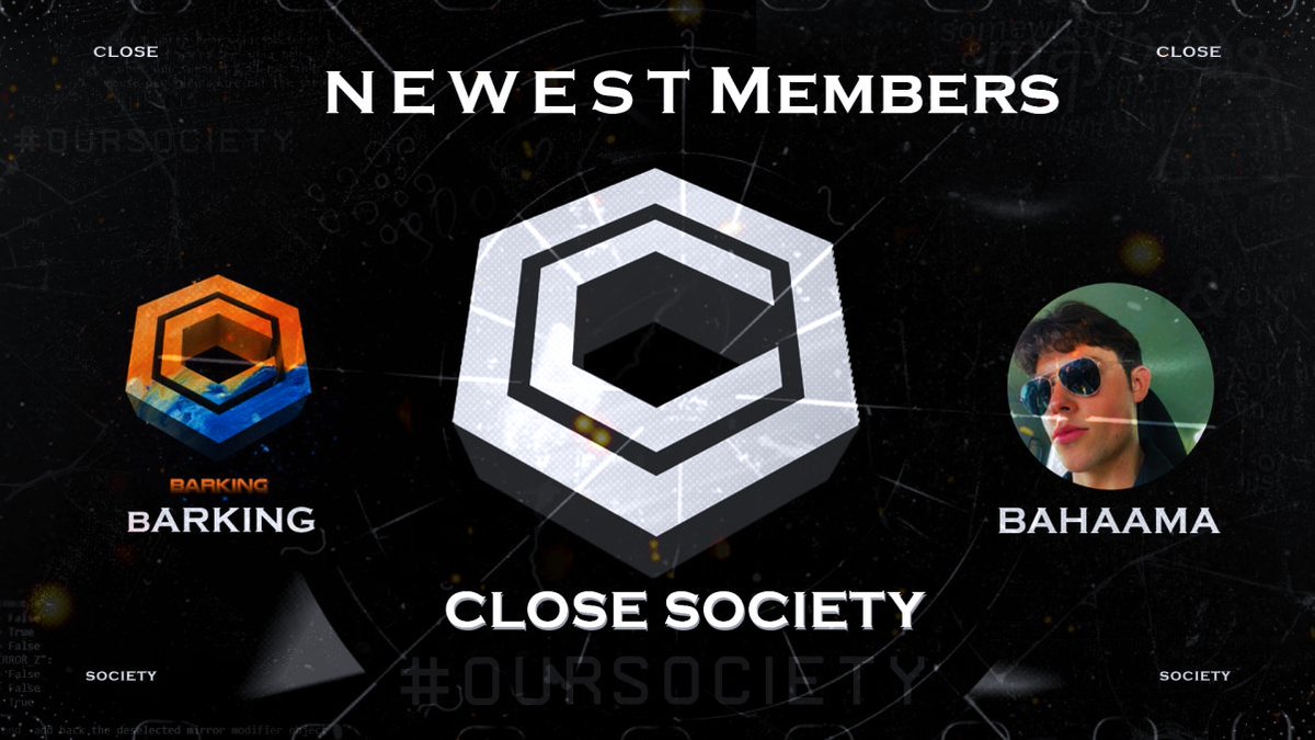 We just wanted to give a warm welcome to our two newest additions to the family! ❤

Welcome @BarkingOCE x @Bahaama23 to the Society! 👋

#OurSociety👪