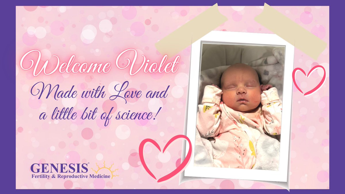 We’re so #thankful to introduce Violet - the newest member of the GENESIS family.
Made with a whole lotta LOVE & a little bit of science!

Congratulations to the happy family!⁠
Thank you for sharing your photo ❤️

#thisiswhywedowhatwedo⁠ #genesisfertilitynyc #genesisbaby #love
