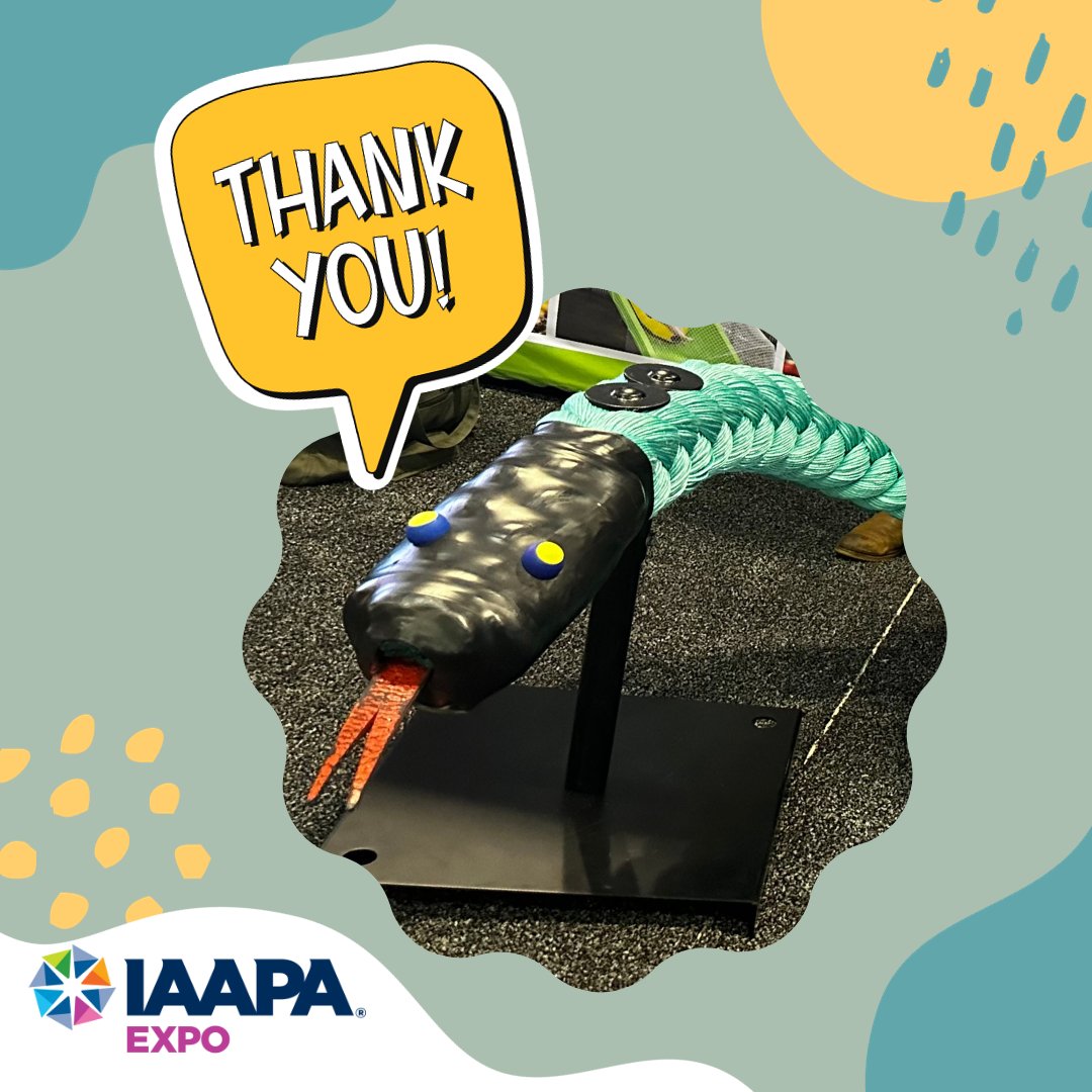 We had an amazing time at the IAPPA Expo! Say hello to Stanley, our official name for him! Discover how we can bring more excitement to your next project or facility! Check out our catalog:  bit.ly/474SlX2

#IAPPAExpo #NetplayUSA #customnetting #playgroundsafety
